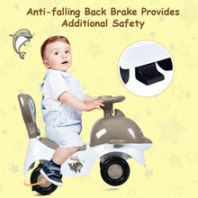 Load image into Gallery viewer, 3-in-1 Baby Walker Sliding Car Pushing Cart Toddler Ride-Gray