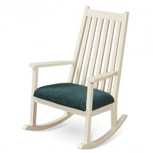 Load image into Gallery viewer, Wood Rocking Chair with Thick Cushion