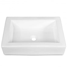 Load image into Gallery viewer, 22.5" x 16" Rectangle Bathroom Vessel Sink with Pop-up Drain