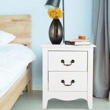 Load image into Gallery viewer, Modern Storage Bedroom End Beside Nightstand with 2 Drawers