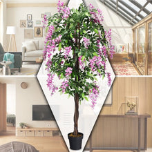 Load image into Gallery viewer, 6-Feet Artificial Wistera Silk Indoor-Outdoor Tree