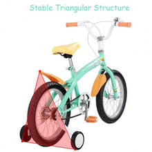 Load image into Gallery viewer, 16" Outdoor Sports Kids Bicycle with Training Wheels Bell-Green