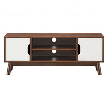 Load image into Gallery viewer, 50" Wood Media TV Stand with Storage Shelf-White