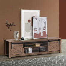 Load image into Gallery viewer, 65" Flat Sliding Barn Door TV Stand-Coffee