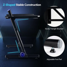 Load image into Gallery viewer, 43.5 Inch Height Adjustable Gaming Desk with Blue LED Lights