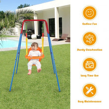 Load image into Gallery viewer, Toddler Swing Set High Back Seat with Swing Set