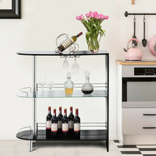 Load image into Gallery viewer, 2-holder Bar Table withTempered Glass Shelf