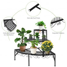 Load image into Gallery viewer, 3 Tier Metal Corner Plant Display Rack