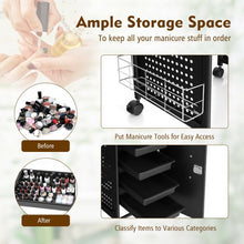 Load image into Gallery viewer, Manicure Nail Table Steel Frame Beauty Spa Salon Workstation w/Drawers
