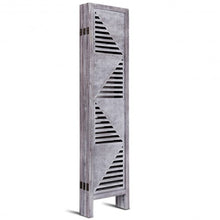 Load image into Gallery viewer, 6 Panel Wood Folding Freestanding Hollow-out Designed Room Divider