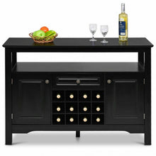 Load image into Gallery viewer, Elegant Classical Multifunctional Wooden Wine Cabinet Table