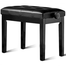 Load image into Gallery viewer, Height Adjustable PU Leather Piano Bench with Storage