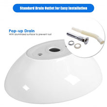Load image into Gallery viewer, Oval Bathroom Basin Ceramic Vessel Sink