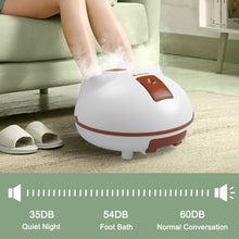 Load image into Gallery viewer, Steam Foot Spa Bath Massager Foot Sauna Care with Heating Timer Electric Rollers