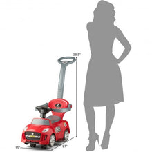 Load image into Gallery viewer, 3 in 1 Kids Ride on Push Car Stroller Toddler Wagon-Red