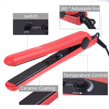 Load image into Gallery viewer, Adjustable Temp Ceramic Hair Curly Straightener