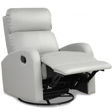 Load image into Gallery viewer, Recliner Chair Swivel Rocker Manual Single Sofa Lounger with Footrest-Gray