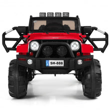Load image into Gallery viewer, 12V Kids Remote Control Riding Truck Car with LED Lights-Red