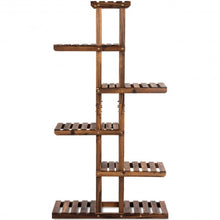 Load image into Gallery viewer, 6 Tier Garden Wooden Shelf Storage Plant Rack Stand