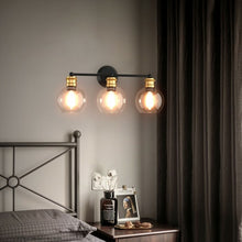 Load image into Gallery viewer, Modern 3-light Bubbled Glass Vanity Light