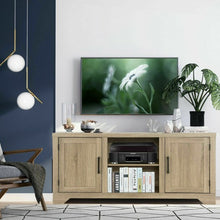Load image into Gallery viewer, Rustic TV Stand Entertainment Center Storage Cabinet