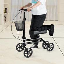 Load image into Gallery viewer, Medical Steerable Knee Walker with Dual Braking System-Black