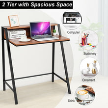 Load image into Gallery viewer, 2 Tier Computer Desk PC Laptop Table Study Writing Home Office Workstation-WAL