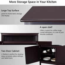 Load image into Gallery viewer, Modern Wooden Kitchen Storage Cabinet -Brown