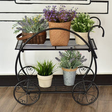 Load image into Gallery viewer, Heavy Duty Metal Flower Cart Plant Stand