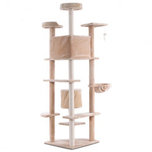 Load image into Gallery viewer, Cat Tree Condo Furniture Scratch Post Pet House Beige/Navy/Beige Paws-beige
