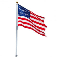 Load image into Gallery viewer, 16 ft Sectional Telescoping Flagpole Kit with an American Flag