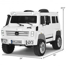 Load image into Gallery viewer, 12V Off Road Mercedes-Benz Unimog Ride On Car-White