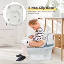 Load image into Gallery viewer, Kids Realistic Flushing Sound Lighting Potty Training Transition Toilet -Blue