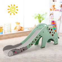 Load image into Gallery viewer, 3 in 1 Kids Climber Slide Play Set with Basketball Hoop-Green