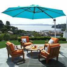 Load image into Gallery viewer, 11' Patio Offset Cantilever Umbrella 360° Rotation Aluminum Tilt-Blue