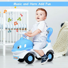 Load image into Gallery viewer, 3-in-1 Baby Walker Sliding Car Pushing Cart Toddler Ride-Blue