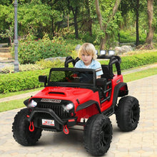 Load image into Gallery viewer, 12V Kids Ride On Truck RC Motorized Car with Spring Suspension and MP3 -Red