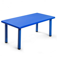 Load image into Gallery viewer, Kids Plastic Rectangular Learn and Play Table-Blue