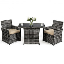 Load image into Gallery viewer, 3PCS Outdoor Patio Rattan Wicker Furniture Set