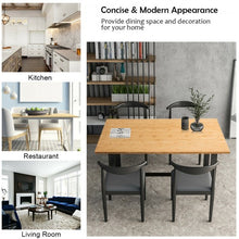 Load image into Gallery viewer, Computer Desk with Bamboo Top & Metal Frame-Natural Desk