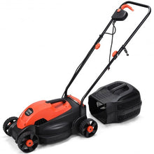 Load image into Gallery viewer, 14" Electric Push Lawn Corded Mower with Grass Bag-Red