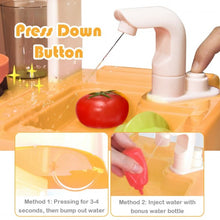 Load image into Gallery viewer, Kitchen Playset with Realistic Lights & Sounds-Yellow