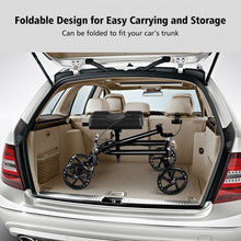 Load image into Gallery viewer, Medical Steerable Knee Walker with Dual Braking System-Black