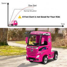 Load image into Gallery viewer, 12 V Mercedes Benz Actros Electric Kids Ride on Truck with Remote Control & MP3