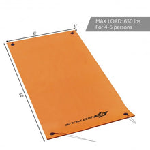 Load image into Gallery viewer, 3 Layer 12' x 6' Island Water Sports Recreation Floating Mat