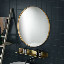 Load image into Gallery viewer, 27.5" Modern Metal Wall-Mounted Round Mirror for Bathroom-Golden