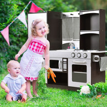 Load image into Gallery viewer, Kids Wooden Modern Kitchen Cooking Pretend Play Set
