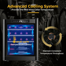 Load image into Gallery viewer, 21 Bottle Compressor Wine Cooler Refrigerator with Digital Control