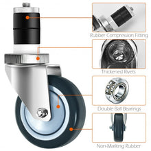 Load image into Gallery viewer, Set of 4 Swivel Caster Wheel with Brake