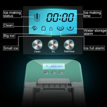 Load image into Gallery viewer, 26 lbs Countertop LCD Display Ice Maker with Ice Scoop-Light Green